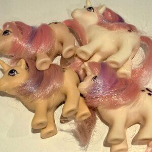 Lot of 4 baby moondancers G! generation 1 my little pony toys mlp